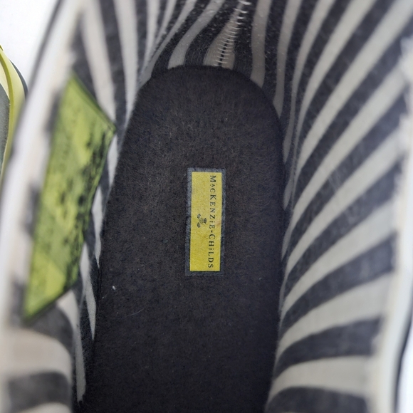 MacKenzie-Childs Courtly Check Short Ankle Rain Boots - Picture 9 of 13